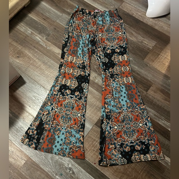 Hippie Flare Pants XL bohemian tall girl friendly 35” inseam - Picture 2 of 5
